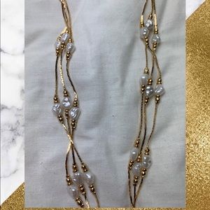 Three Strand Pearl Necklace